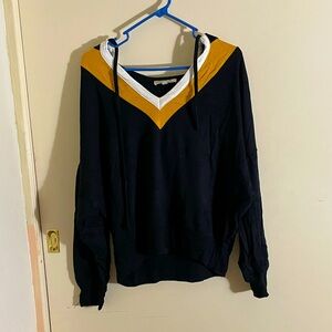 Express Black White & Mustard Hoodie